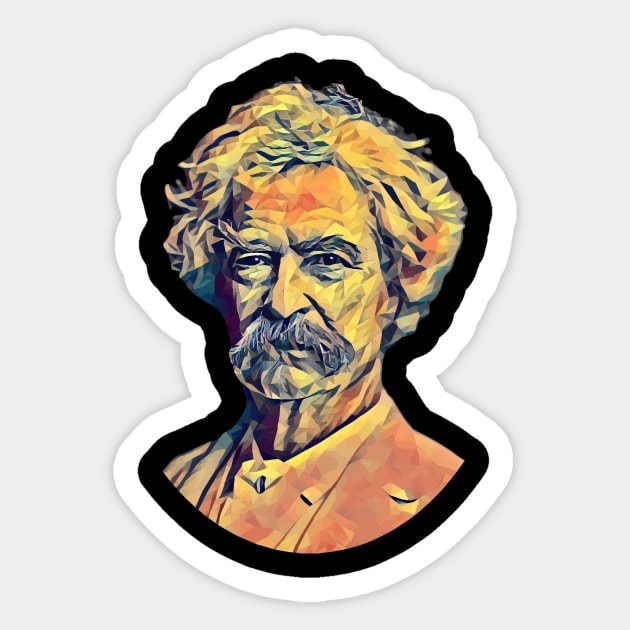 Mark Twain Polypaint Sticker by jph